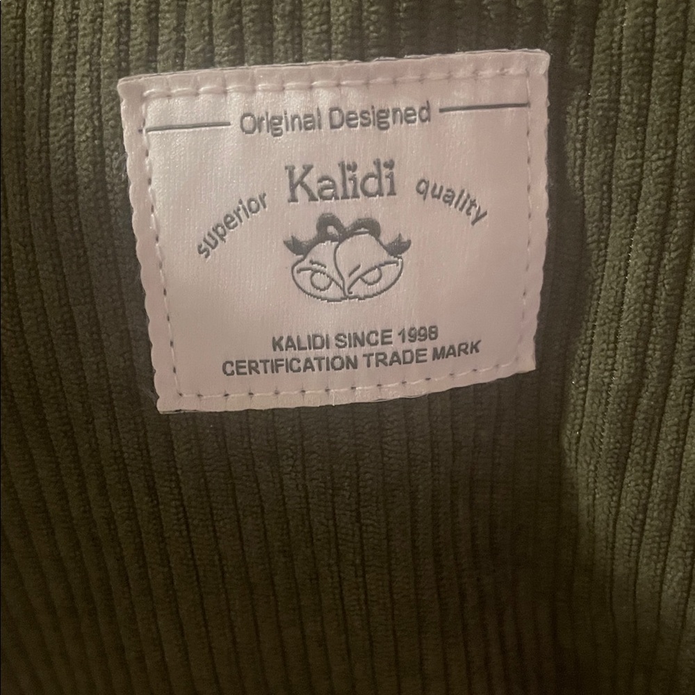 Forest Green Corduroy Tote Bag - Picture 2 of 8